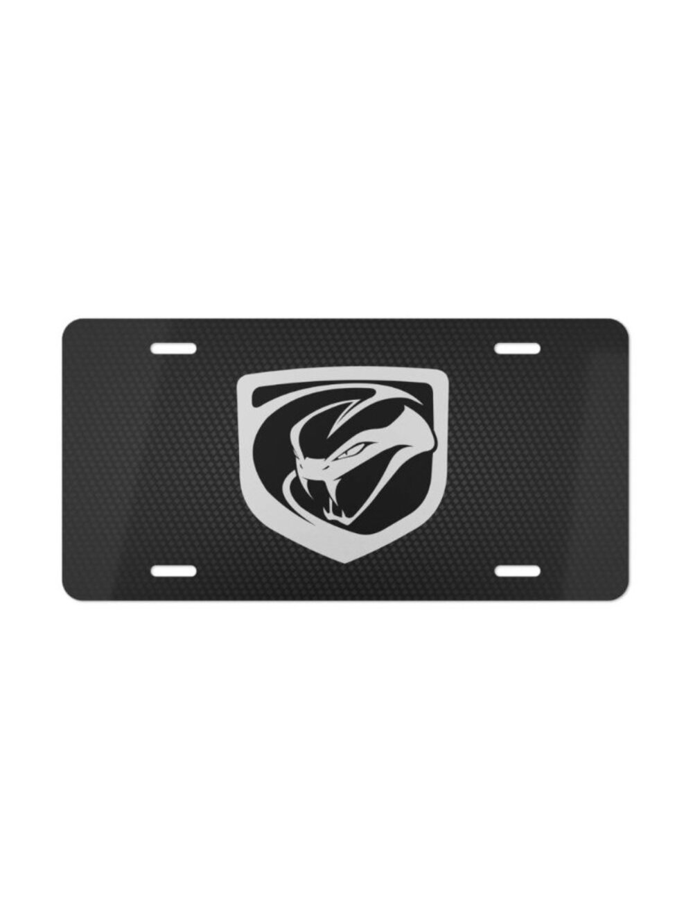 Dodge Viper Front License Plate Carbon Fiber Simulation Tag Vanity Style - NEW